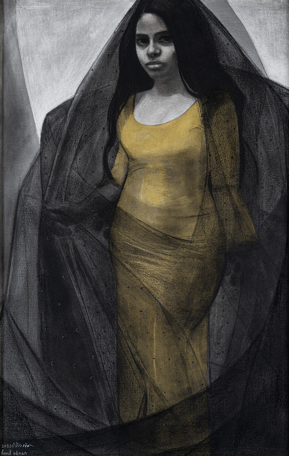 1-Eclipsed-Charcoal-&-golden-gesso-on-canvas-92x60-cm-2022.jpeg