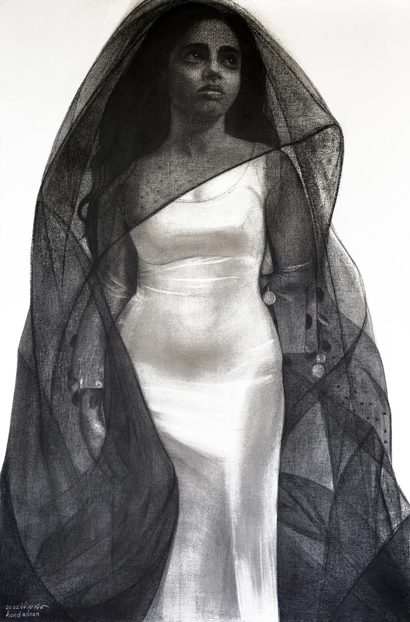 3-Eclipsed-Charcoal--on-canvas-92x60-cm-2022