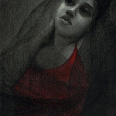 cachée-4-charcoal-on-paper-41-x31-cm2022